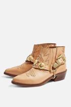 Topshop Pointed Western Boots