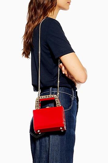 Topshop Mia Metal Handle Mini Bag