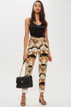 Topshop Chain Print Mom Jeans