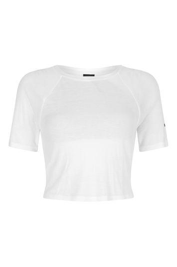 Topshop Cut Out Layered Crop Tee By Ivy Park