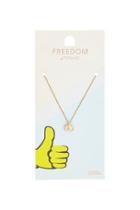 Topshop Thumbs Up Ditsy Necklace