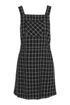 Topshop Check Pinafore Dress