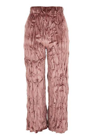 Topshop Crushed Velvet Trousers