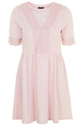 Topshop Lace Insert Dress