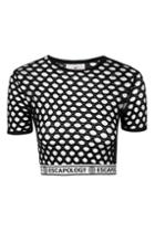 Topshop Mesh Crop Tee By Escapology