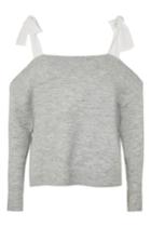 Topshop Bow Shoulder Softy Jumper