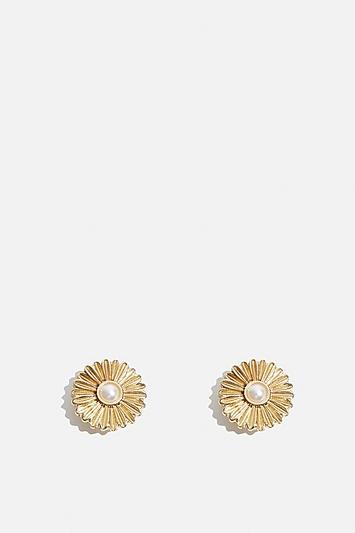 Skinny Dip *daisy Gold Earrings By Skinnydip