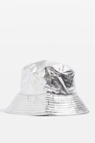 Topshop Silver Bucket Hat
