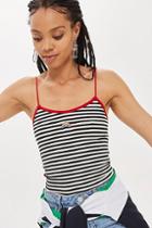 Topshop Tall Rainbow Striped Camisole Top