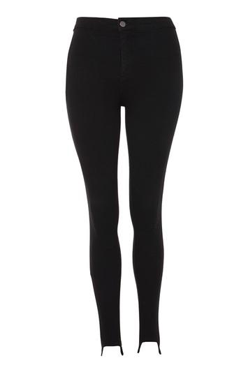 Topshop Petite Black Stirrup Joni Jeans