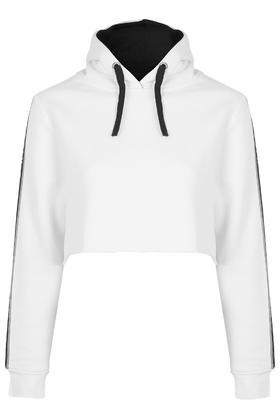 Topshop White Cropped Hoody By Escapology
