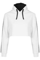 Topshop White Cropped Hoody By Escapology
