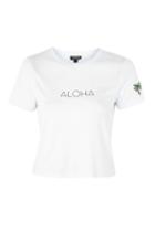 Topshop Petite 'aloha' Slogan T-shirt