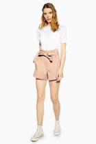 Topshop Nude Utility Shorts