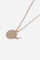 Topshop *moon And Disc Necklace