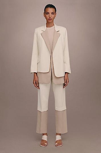 Topshop *colour Block Trousers By Boutique