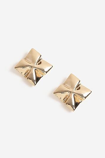 Topshop Square Sheet Stud Earrings