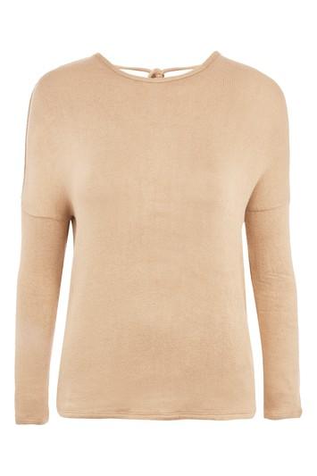 Topshop Tie Back Cut And Sew Top