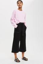 Topshop Stab Stitch Wide Leg Pants