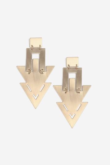 Topshop Matte Arrow Shape Earrings