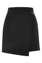 Topshop Ball & Bar Wrap Mini Skirt