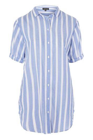 Topshop Stripe Cotton Sleep Shirt