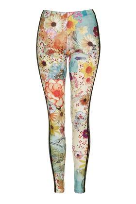 Topshop Colourful Three Stripe Leggings By Adidas Originals