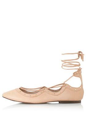 Topshop Flick Lace Up Ghillie Shoes