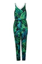 Topshop Palm Print Jumpsuit