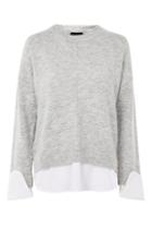Topshop Super Soft Knitted Hybrid Top