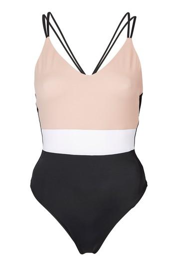 Topshop Colour Block Swimsuit