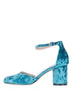 Topshop Jagga Velvet Mid Shoes