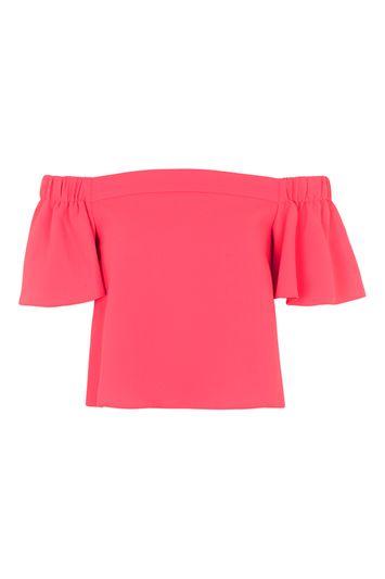Topshop Structured Bardot Blouse