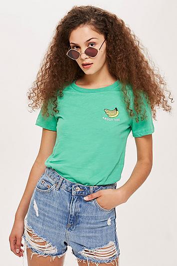 Topshop Bananas About You Motif T-shirt
