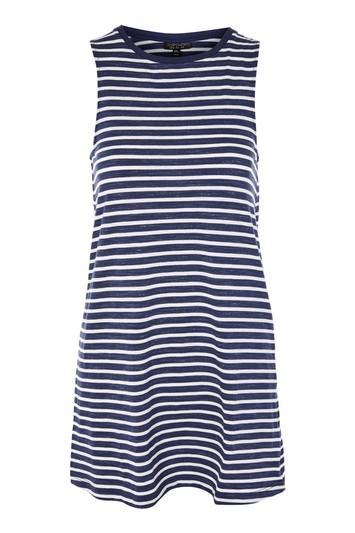 Topshop Stripe Sleeveless Night T-shirt