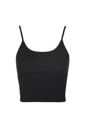 Topshop Tall Ribbed Crop Cami Top