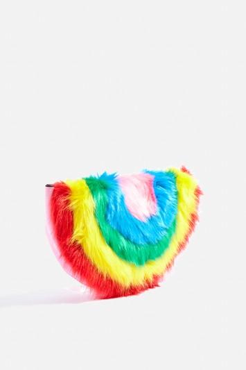 Topshop *rainbow Clutch Bag
