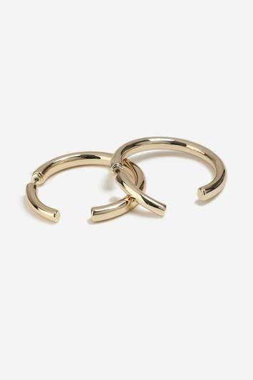 Topshop Front And Back Hoop Earrings