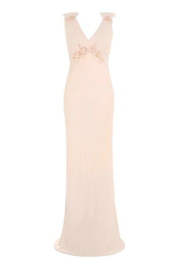 Topshop *embroidered Applique Maxi Bridal Dress By Topshop Bride