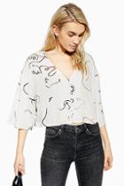 Topshop *button Blouse By Native Youth