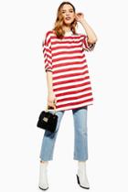 Topshop Stripe Boyfriend T-shirt