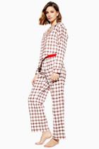 Topshop Red Check Woven Pyjama Trousers