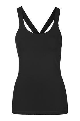 Topshop V-back Mesh Insert Vest By Ivy Park