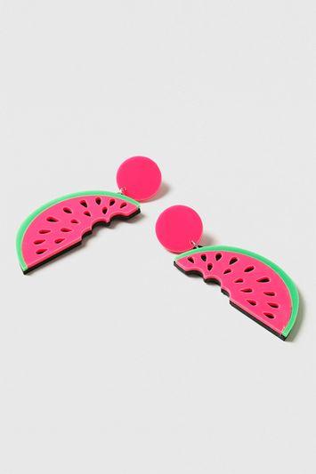 Topshop Watermelon Bite Earrings