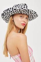 Topshop Animal Print Cowboy Hat