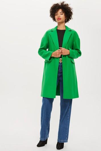 Topshop Relaxed Crombie Coat