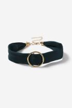 Topshop Emerald Ring Choker Necklace