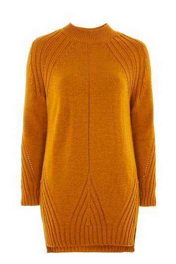 Topshop Petal Hem Knitted Dress