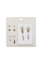 Topshop Feather Day To Night Earrings
