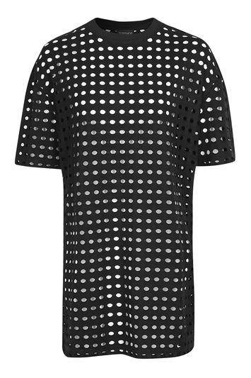 Topshop Oversized Airtex T-shirt